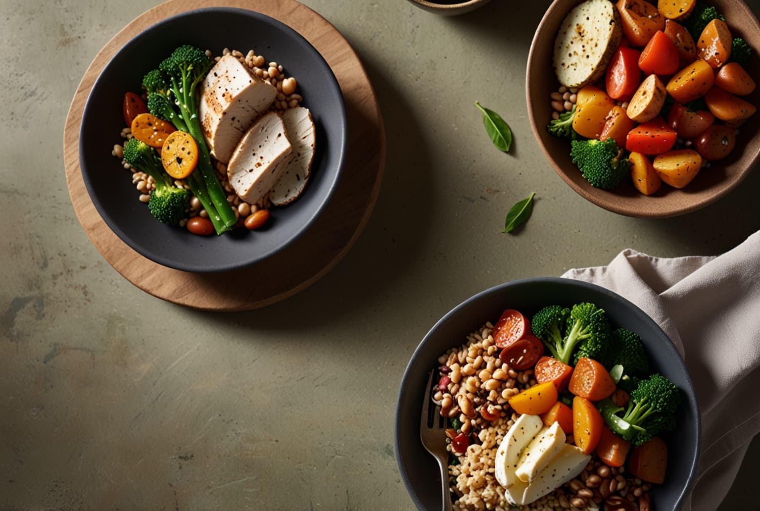 Temporary homepage photo showing several dishes